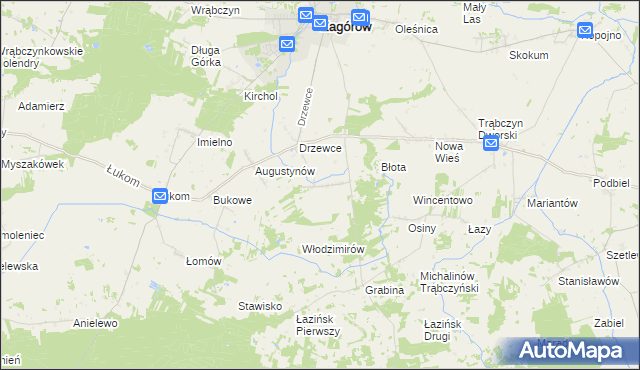 mapa Michalinów Oleśnicki, Michalinów Oleśnicki na mapie Targeo