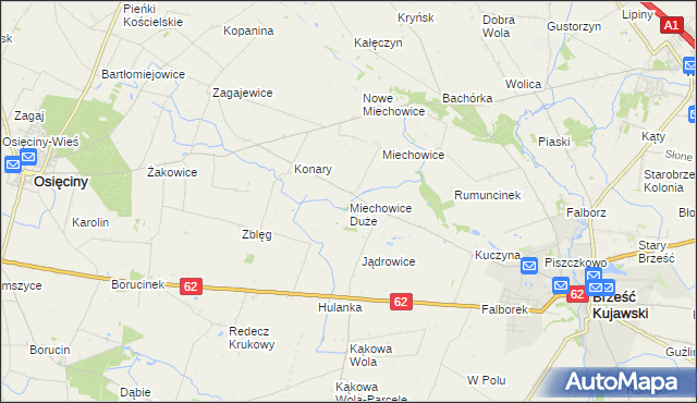 mapa Miechowice Duże, Miechowice Duże na mapie Targeo