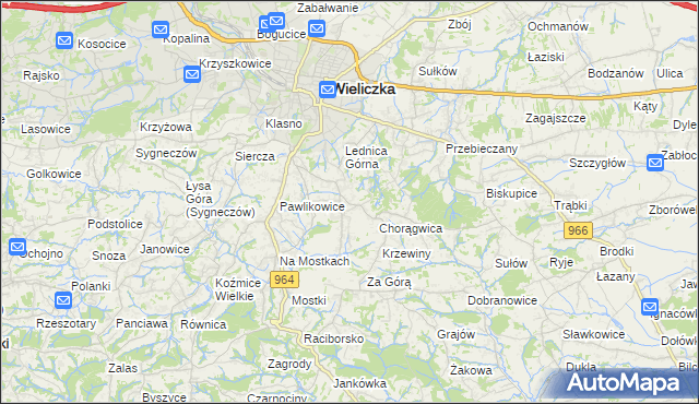 mapa Mietniów, Mietniów na mapie Targeo