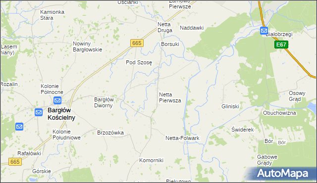 mapa Netta Pierwsza, Netta Pierwsza na mapie Targeo