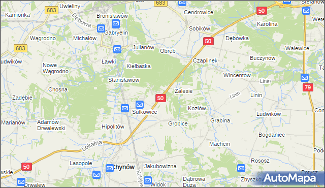 mapa Nowe Grobice, Nowe Grobice na mapie Targeo