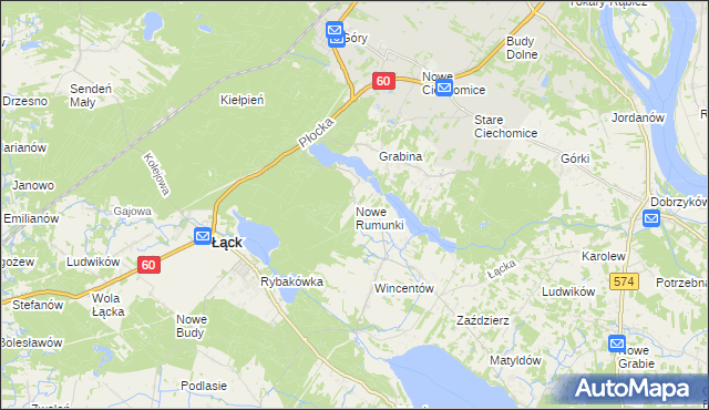 mapa Nowe Rumunki, Nowe Rumunki na mapie Targeo