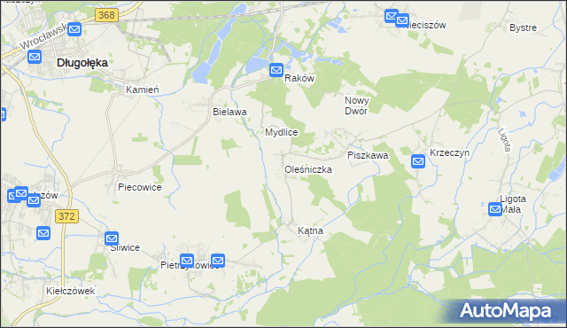 mapa Oleśniczka, Oleśniczka na mapie Targeo