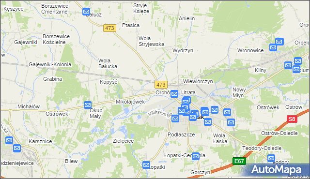 mapa Orchów, Orchów na mapie Targeo