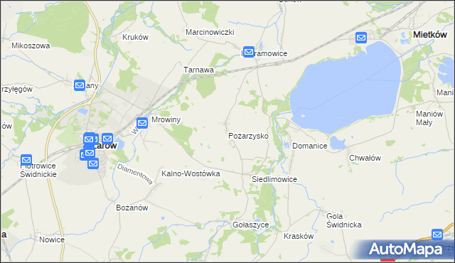 mapa Pożarzysko, Pożarzysko na mapie Targeo