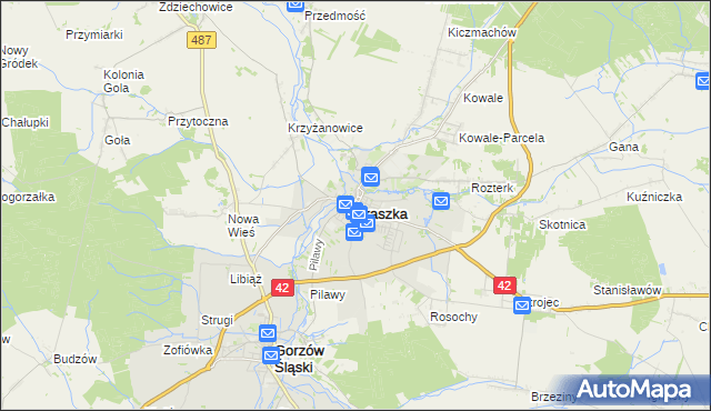 mapa Praszka, Praszka na mapie Targeo