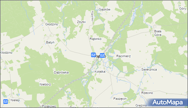 mapa Rąbino, Rąbino na mapie Targeo