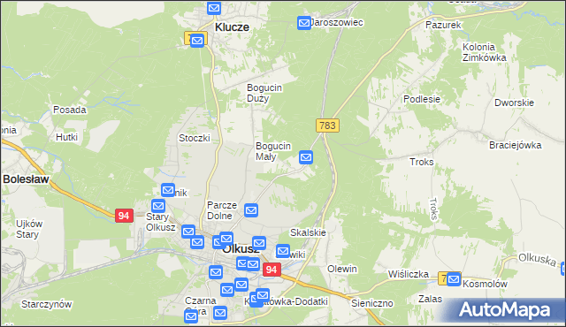 mapa Rabsztyn, Rabsztyn na mapie Targeo