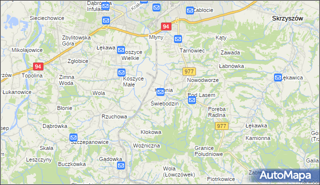 mapa Radlna, Radlna na mapie Targeo