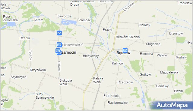 mapa Remiszewice, Remiszewice na mapie Targeo