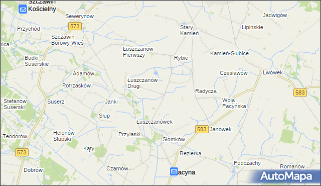 mapa Robertów, Robertów na mapie Targeo