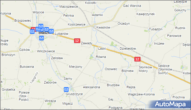 mapa Równa, Równa na mapie Targeo