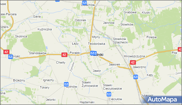 mapa Rudniki powiat oleski, Rudniki powiat oleski na mapie Targeo