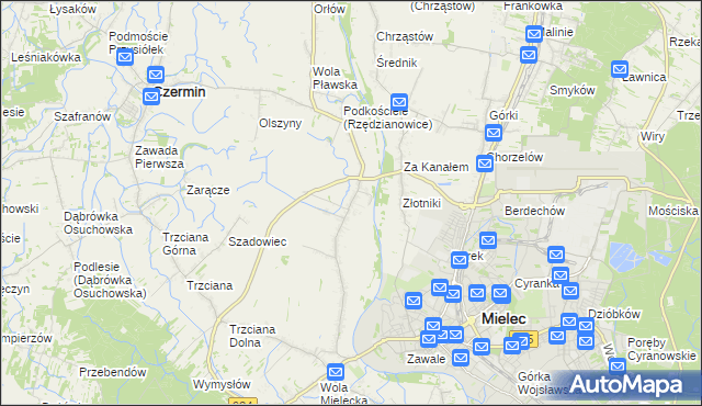 mapa Rzędzianowice, Rzędzianowice na mapie Targeo
