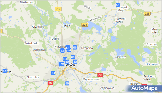 mapa Rzepnica, Rzepnica na mapie Targeo