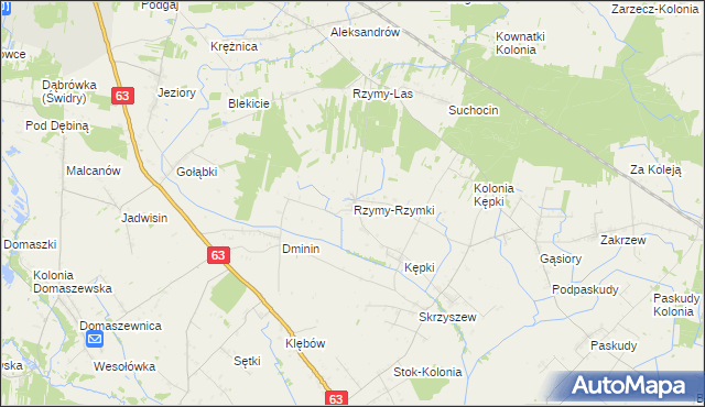 mapa Rzymy-Rzymki, Rzymy-Rzymki na mapie Targeo
