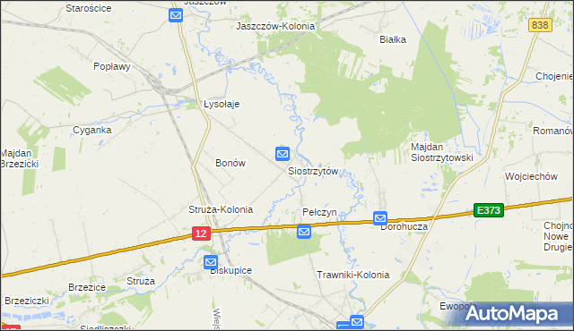 mapa Siostrzytów, Siostrzytów na mapie Targeo