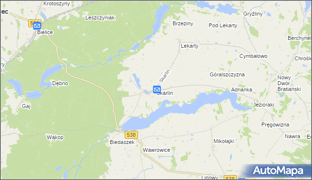 mapa Skarlin, Skarlin na mapie Targeo