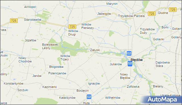 mapa Śmiechówek, Śmiechówek na mapie Targeo