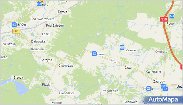 mapa Sójkowa, Sójkowa na mapie Targeo