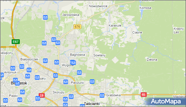 mapa Sowlany, Sowlany na mapie Targeo