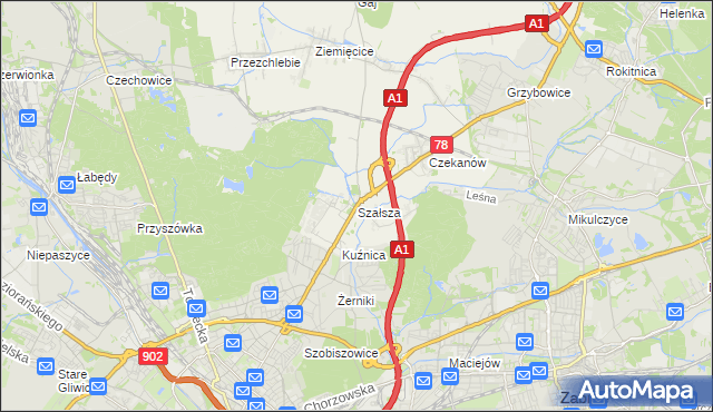 mapa Szałsza, Szałsza na mapie Targeo
