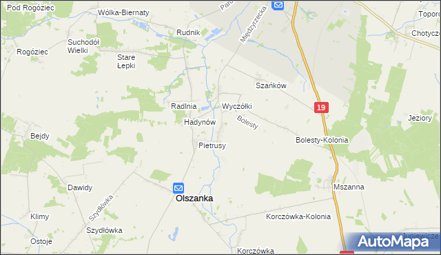 mapa Szawły, Szawły na mapie Targeo