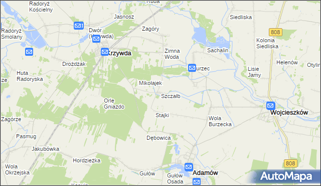 mapa Szczałb, Szczałb na mapie Targeo
