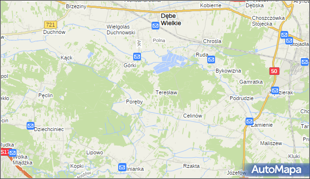 mapa Teresław, Teresław na mapie Targeo