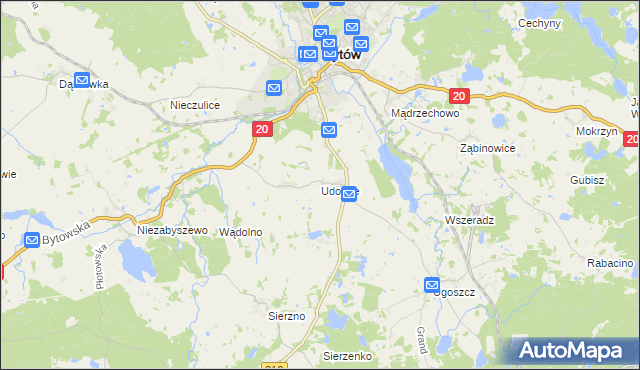 mapa Udorpie, Udorpie na mapie Targeo