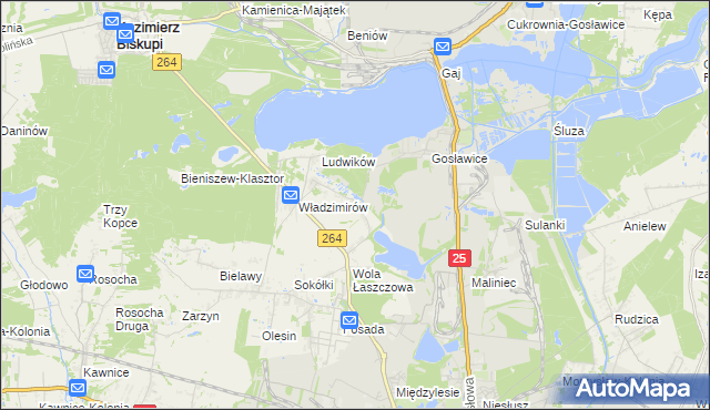 mapa Wieruszew, Wieruszew na mapie Targeo