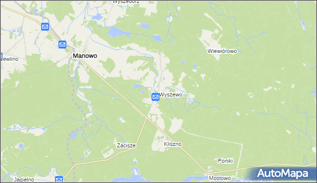 mapa Wyszewo, Wyszewo na mapie Targeo