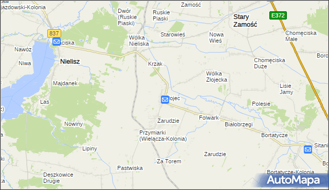 mapa Złojec, Złojec na mapie Targeo