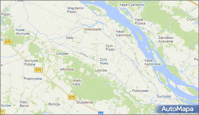mapa Zyck Nowy, Zyck Nowy na mapie Targeo