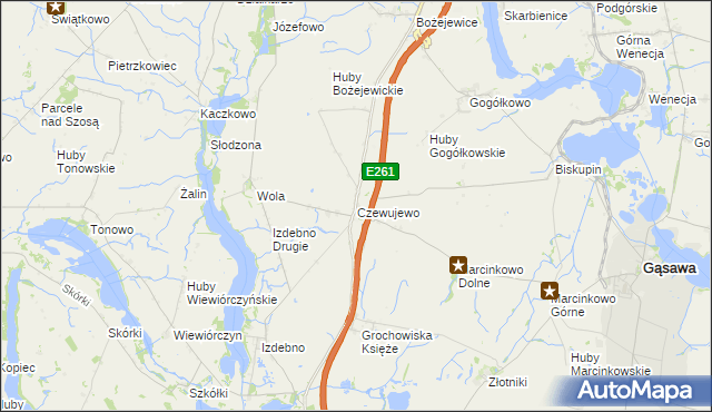 mapa Czewujewo, Czewujewo na mapie Targeo