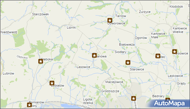 mapa Janowa gmina Otmuchów, Janowa gmina Otmuchów na mapie Targeo