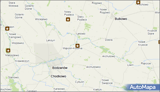 mapa Mąkolin, Mąkolin na mapie Targeo