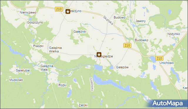 mapa Niepoględzie, Niepoględzie na mapie Targeo