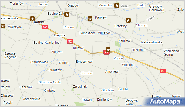mapa Plecka Dąbrowa, Plecka Dąbrowa na mapie Targeo