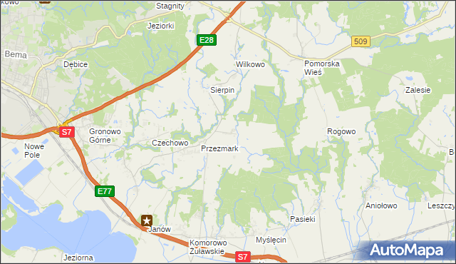 mapa Przezmark-Osiedle, Przezmark-Osiedle na mapie Targeo