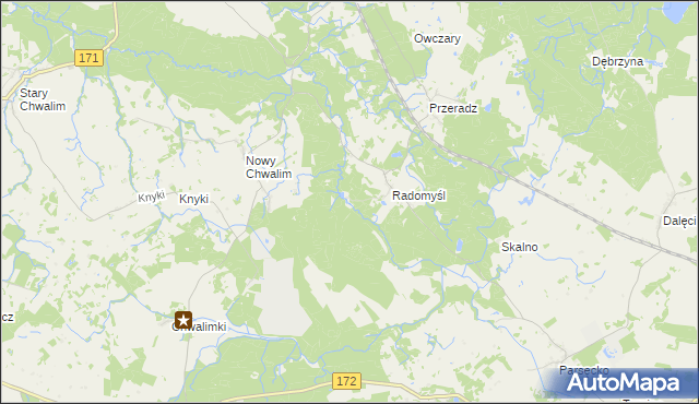 mapa Pustkowie gmina Grzmiąca, Pustkowie gmina Grzmiąca na mapie Targeo