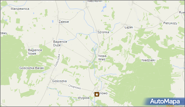 mapa Sarnowo gmina Kuczbork-Osada, Sarnowo gmina Kuczbork-Osada na mapie Targeo