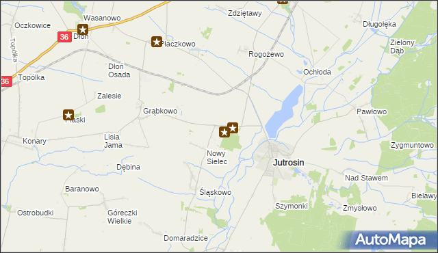 mapa Stary Sielec, Stary Sielec na mapie Targeo