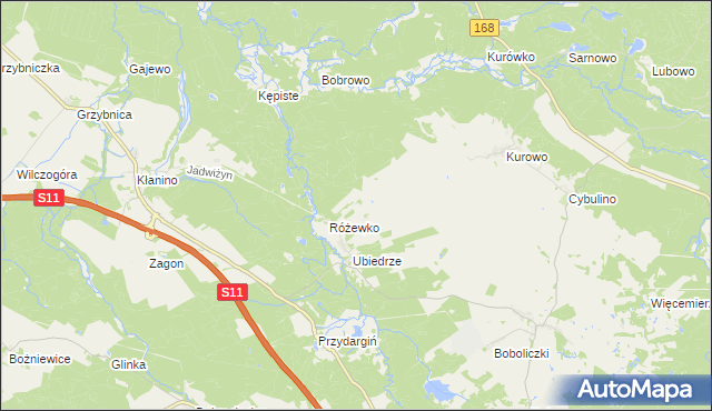 mapa Stróżany, Stróżany na mapie Targeo