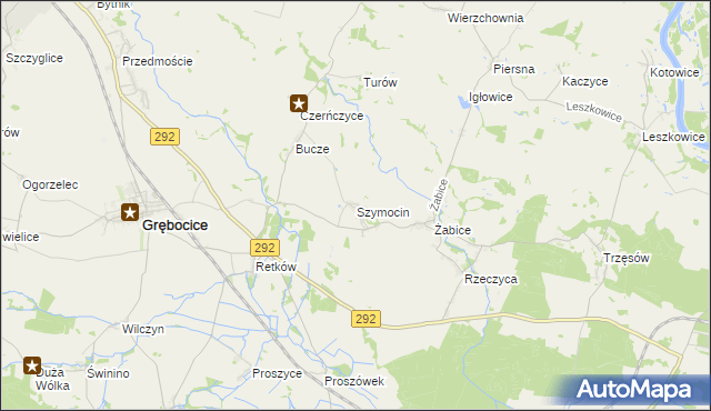 mapa Szymocin, Szymocin na mapie Targeo