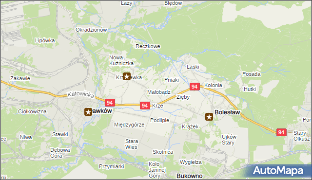 mapa Ujków Nowy, Ujków Nowy na mapie Targeo