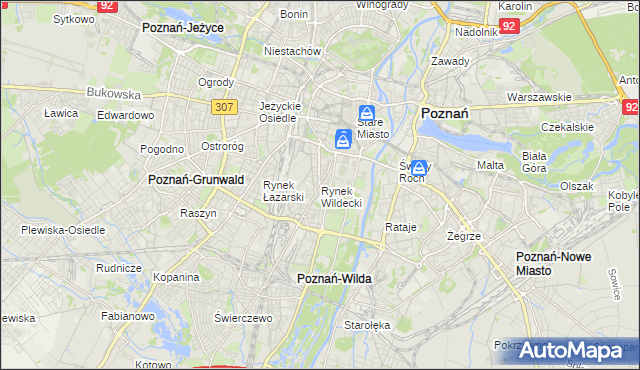 mapa Rynek Wildecki, Rynek Wildecki na mapie Targeo