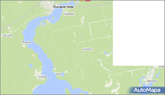 mapa Lisiczyn, Lisiczyn na mapie Targeo