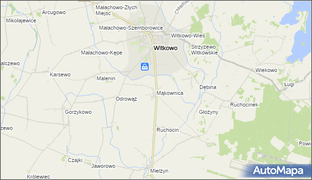 mapa Mąkownica, Mąkownica na mapie Targeo