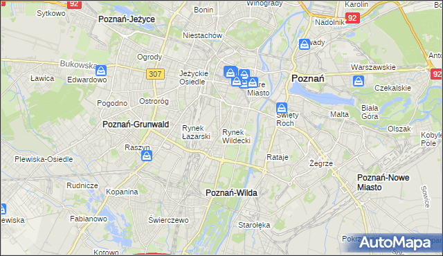 mapa Rynek Wildecki, Rynek Wildecki na mapie Targeo